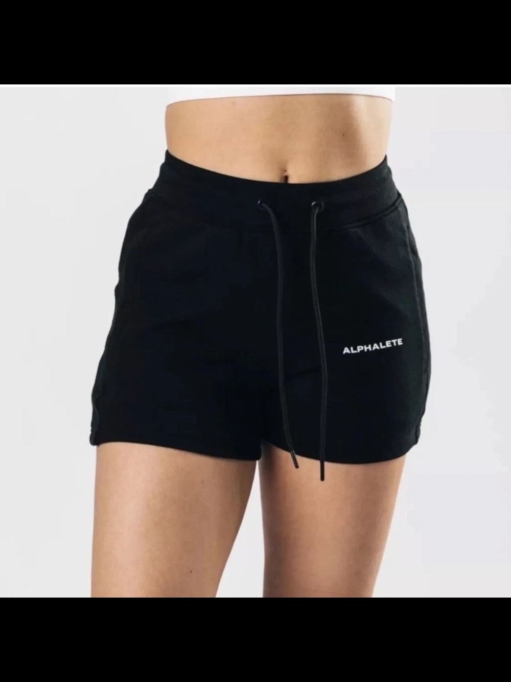 Alphalete Women's Black Knit Shorts